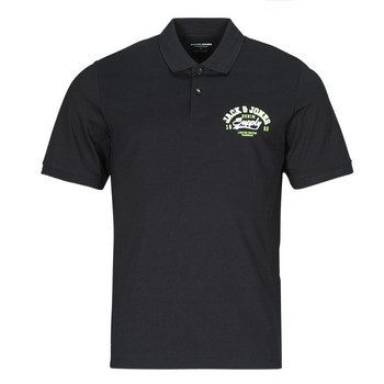 textil Herre Polo-t-shirts m. korte ærmer Jack & Jones JJELOGO POLO SS 2 COL SS24 SN Sort