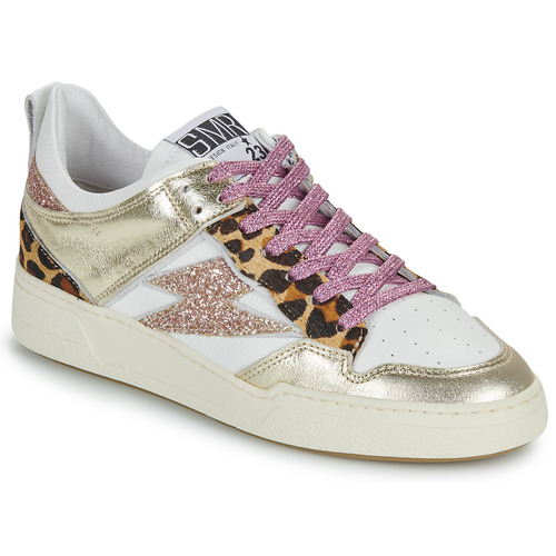 Sko Dame Lave sneakers Semerdjian CHITA Hvid / Pink / Guld