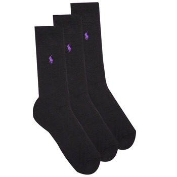 Accessories Strømper Polo Ralph Lauren ASX91-MERCERIZED-SOCKS-3 PACK Sort