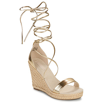 Sko Dame Sandaler Only ONLAMELIA-17 PU FOIL WRAP WEDGE HEEL Guld