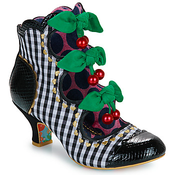 Sko Dame Høje støvletter Irregular Choice CHERRY COLA Sort / Hvid