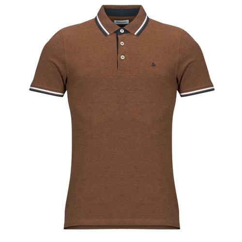 textil Herre Polo-t-shirts m. korte ærmer Jack & Jones JJEPAULOS  Brun