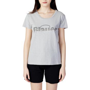 textil Dame T-shirts m. korte ærmer Blauer LOGO PAILLETTES 23SBLDH02405-005707 Grå