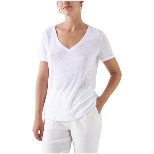 textil Dame T-shirts m. korte ærmer Salsa  Hvid