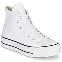 Sko Dame Høje sneakers Converse CHUCK TAYLOR ALL STAR LIFT CLEAN LEATHER HI Hvid