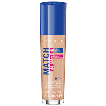 Belleza Base de maquillaje Rimmel London Match Perfection Foundation 201-classic Beige 