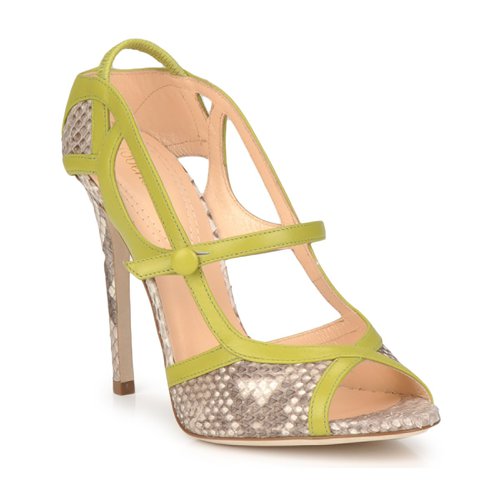 Zapatos Mujer Sandalias Roberto Cavalli RPS678 Serpiente / Verde