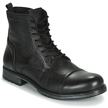 Zapatos Hombre Botas de caña baja Jack & Jones JFW RUSSEL LEATHER Negro