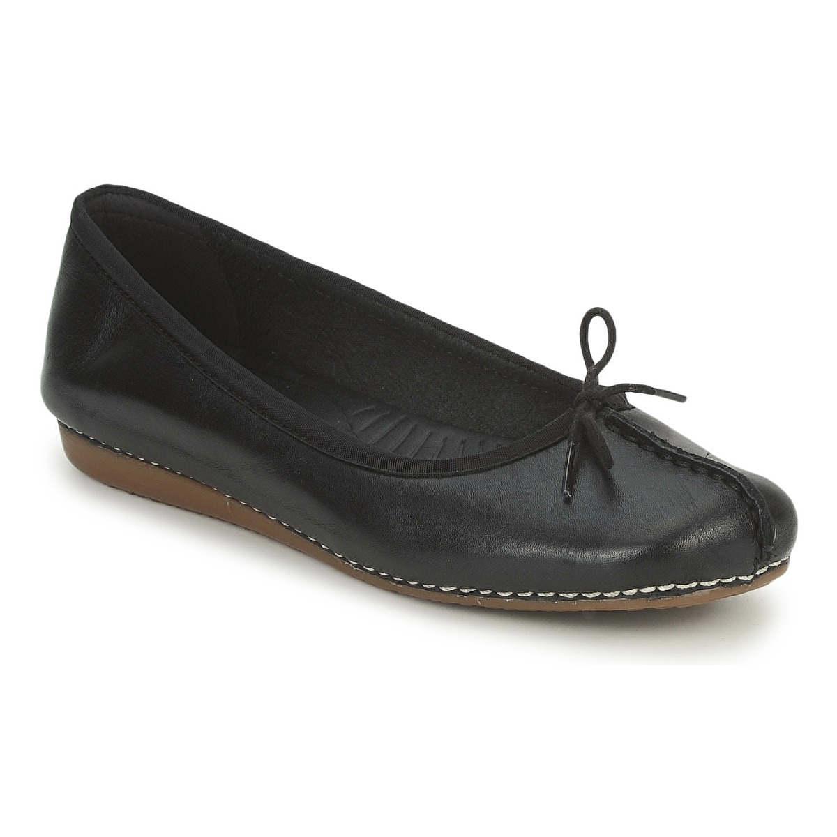 Zapatos Mujer Bailarinas-manoletinas Clarks FRECKLE ICE Negro