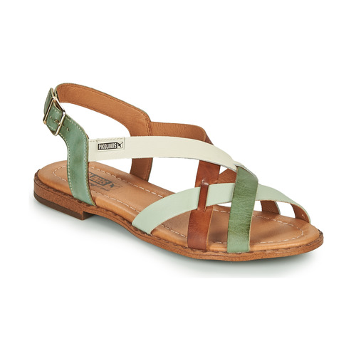 Zapatos Mujer Sandalias Pikolinos ALGAR W0X Marrón / Verde