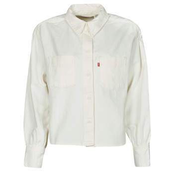 textil Mujer Camisas Levi's ZOEY PLEAT UTILITY SHIRT Blanco