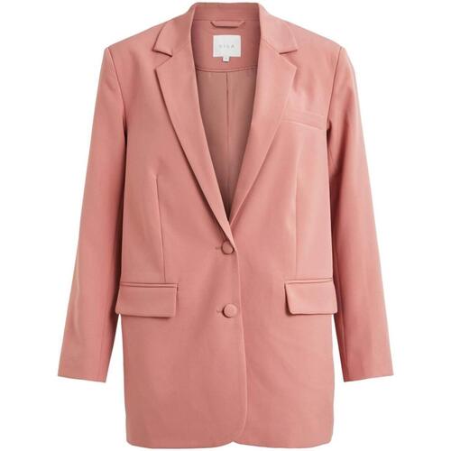 textil Mujer Abrigos Vila VIKALINKA L/S BLAZER Rosa