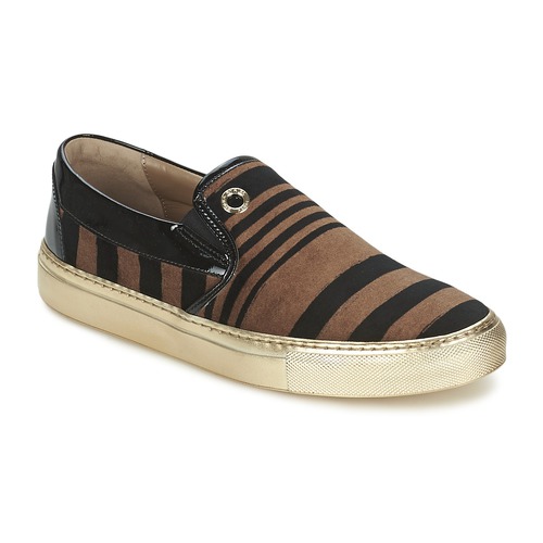 Zapatos Mujer Slip on Sonia Rykiel STRIPES VELVET Negro / Marrón