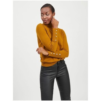 textil Mujer Jerséis Vila Kuza Roll Neck Knit - Tapenade Naranja