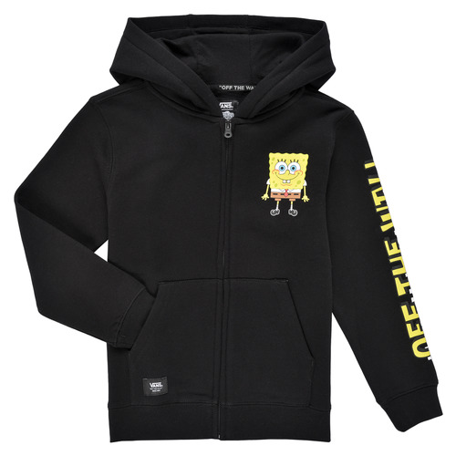 textil Niño Sudaderas Vans BY VANS X SPONGEBOB HAPPY FACE KIDS FZ Negro