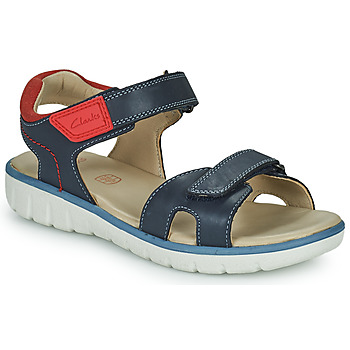 Zapatos Niños Sandalias Clarks Roam Surf K Marino / Rojo