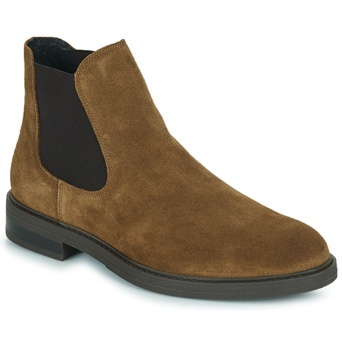 Zapatos Hombre Botas de caña baja Selected SLHBLAKE SUEDE CHELSEA BOOT Cognac