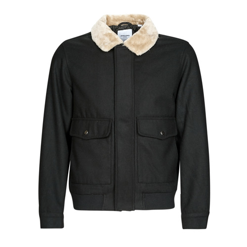 textil Hombre cazadoras Jack & Jones JJTOM WOOL BOMBER Negro