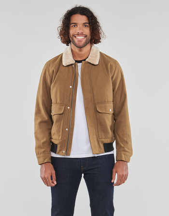 textil Hombre cazadoras Jack & Jones JJTOM WOOL BOMBER Cognac