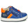 Zapatos Niño Zapatillas bajas Geox B BIGLIA B. B - NAPPA+DENIM SL Azul / Naranja