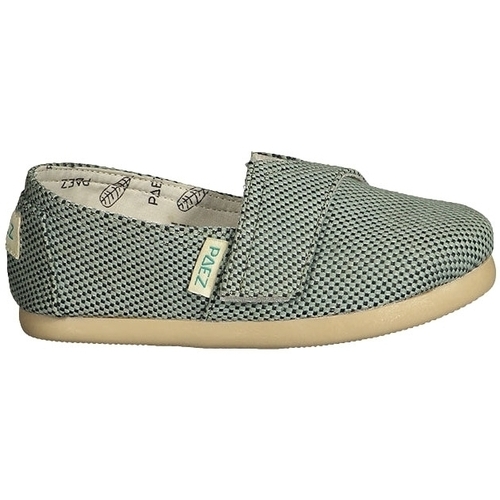 Zapatos Niños Alpargatas Paez Kids Gum Classic - Panama Grey Green Verde