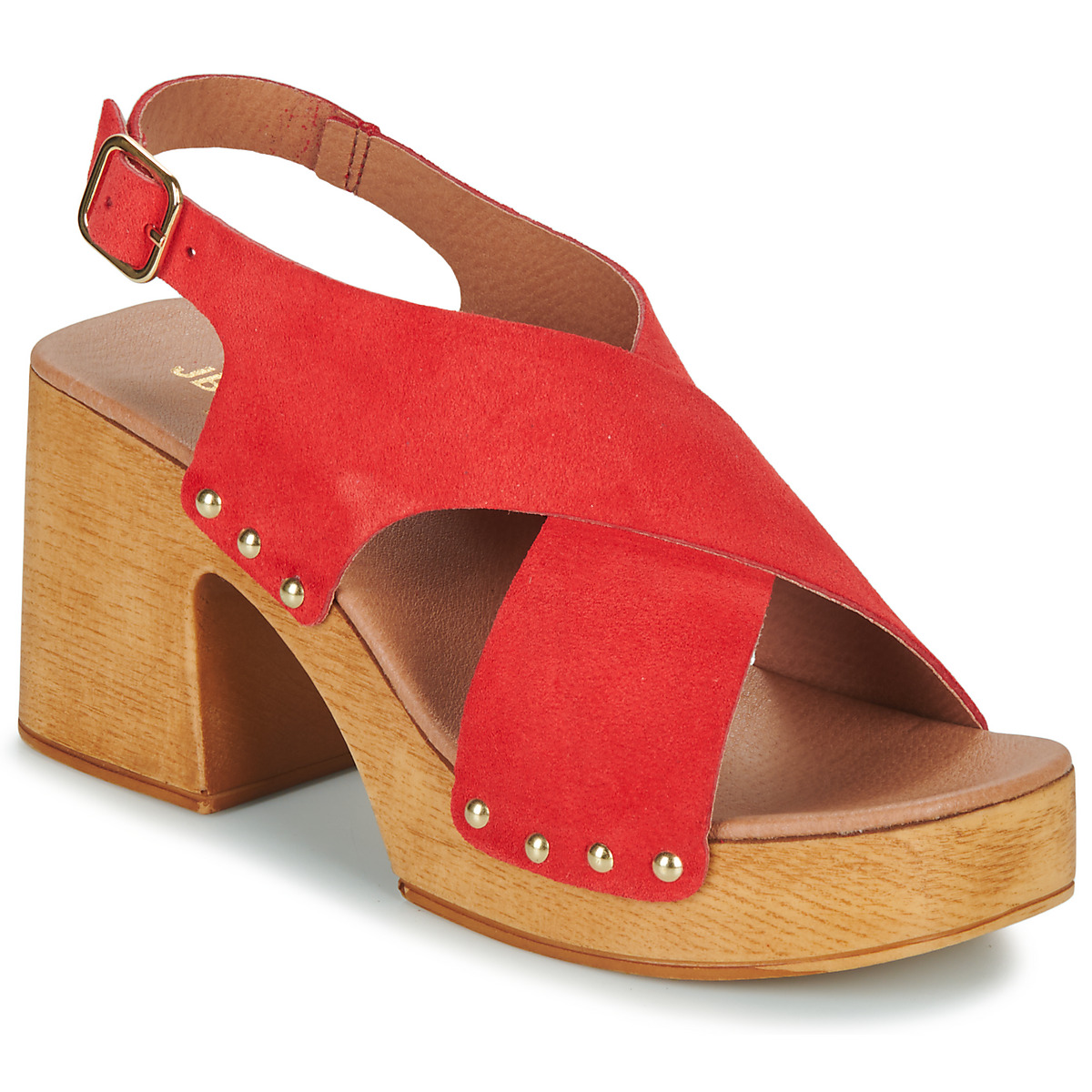 Zapatos Mujer Zuecos (Clogs) JB Martin AIMEE Piel / Coral