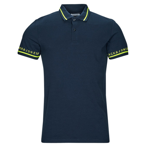 textil Hombre Polos manga corta Jack & Jones JJGLOBUS POLO SS Marino