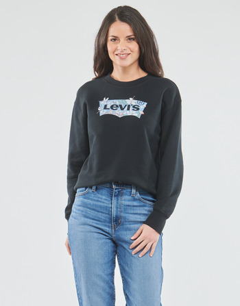 textil Mujer Sudaderas Levi's GRAPHIC STANDARD CREW Negro