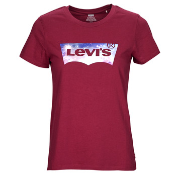 textil Mujer Camisetas manga corta Levi's THE PERFECT TEE Burdeo