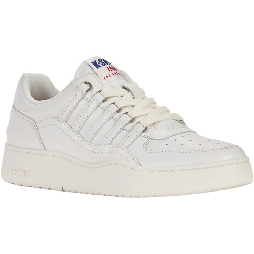 Zapatos Mujer Zapatillas bajas K-Swiss Baskets en cuir femme  Cannoncourt Blanco