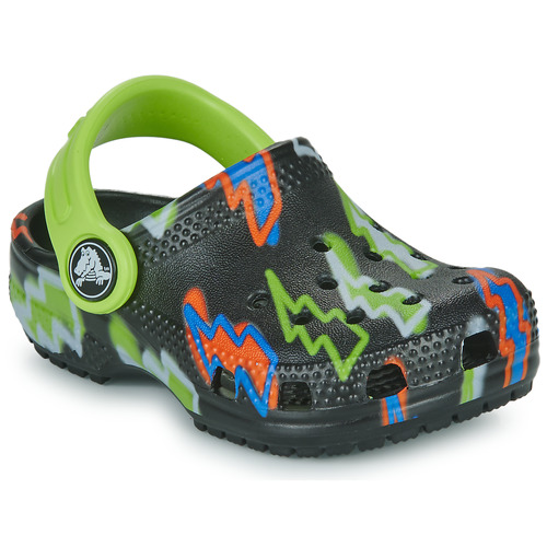 Zapatos Niño Zuecos (Clogs) Crocs Classic Lightning Bolt CgT Negro