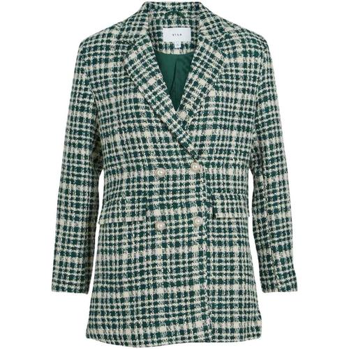 textil Mujer Abrigos Vila VICLEMA L/S BLAZER Verde