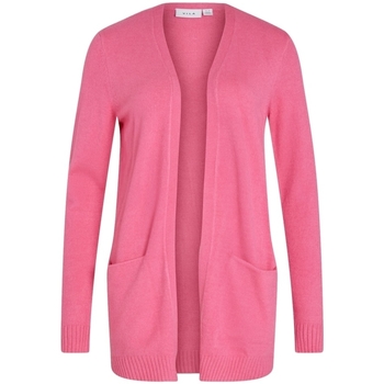 textil Mujer Abrigos Vila Noos Cardigan Ril - Fandango Pink Rosa