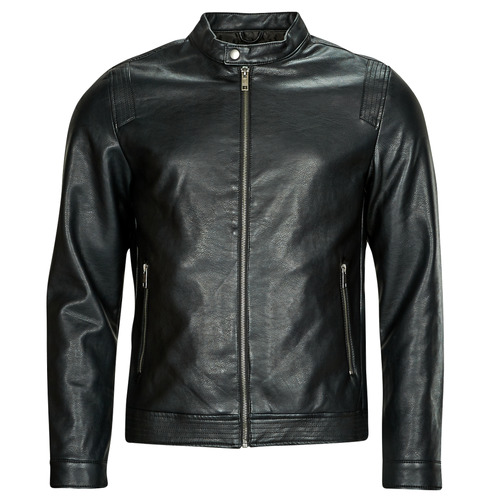 textil Hombre Chaquetas de cuero / Polipiel Jack & Jones JJEROCKY CLEAN JACKET Negro