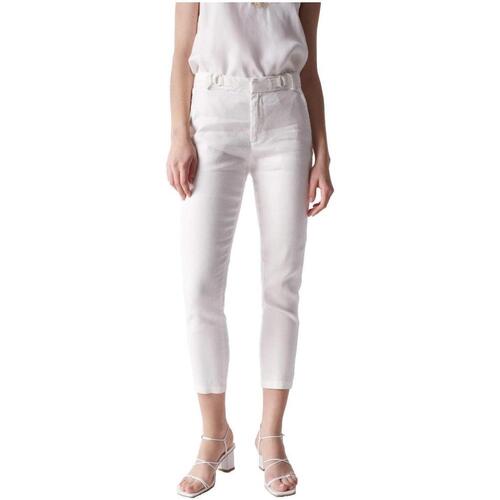 textil Mujer Pantalones Salsa 127008 010 Blanco