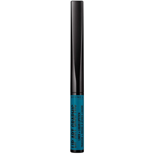 Belleza Mujer Pintalabios Rimmel London Lip Art Graphic Liquid Lipstick and Pencil - 850 Tag Me Azul