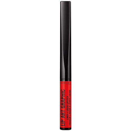 Belleza Mujer Pintalabios Rimmel London Lip Art Graphic Liquid Lipstick and Pencil - 860 Go Har Rojo