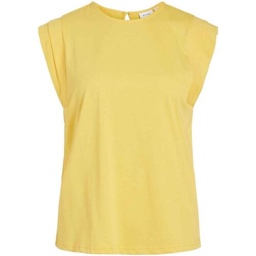 textil Mujer Tops y Camisetas Vila VISINATA S/S TOP Amarillo