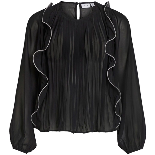 textil Mujer Tops / Blusas Vila Top Metina L/S - Black Negro