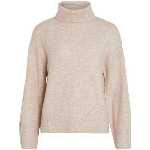 textil Mujer Jerséis Vila VIVIMALINA ROLLNECK L/S KNIT TOP Beige