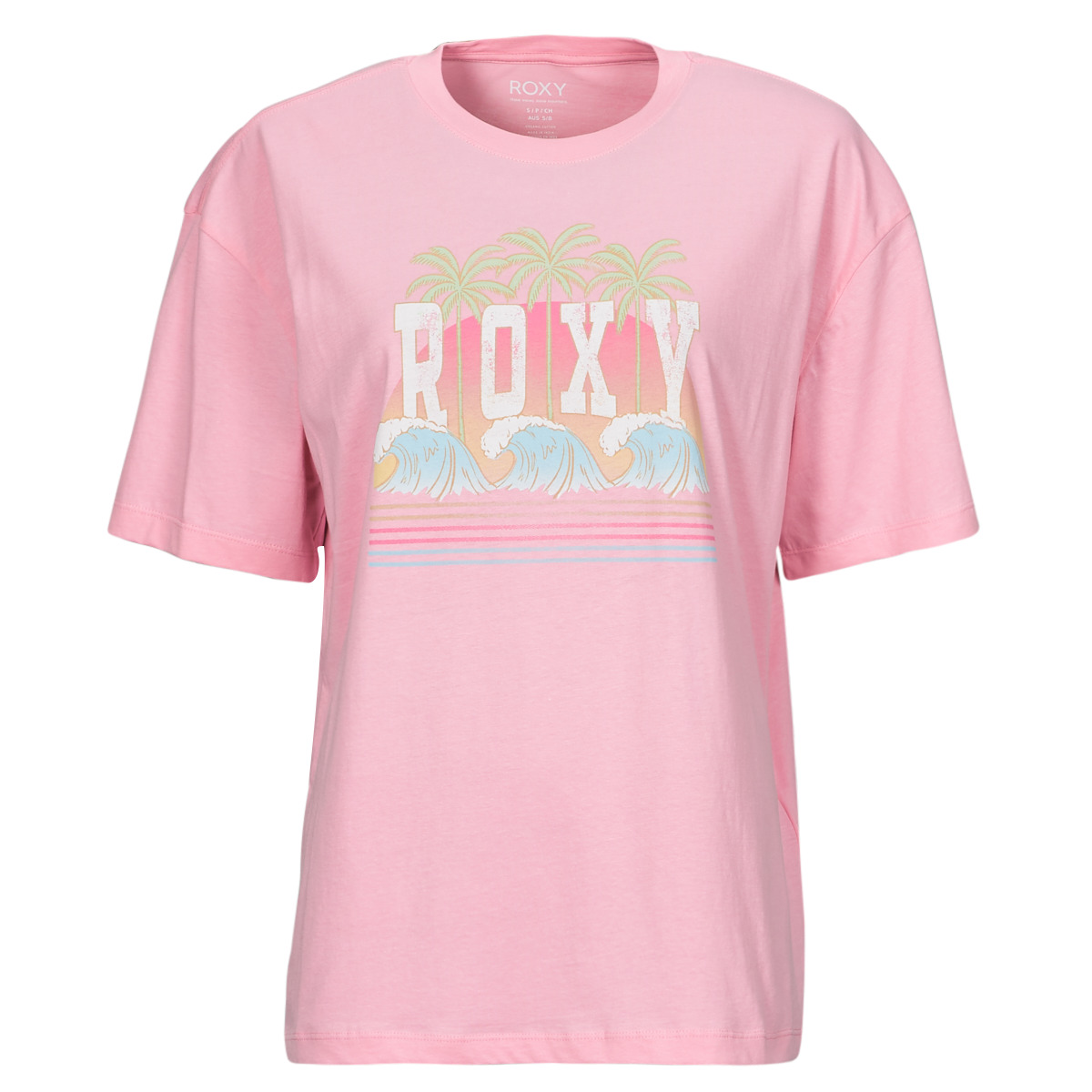 textil Mujer Camisetas manga corta Roxy DREAMERS WOMEN D Rosa