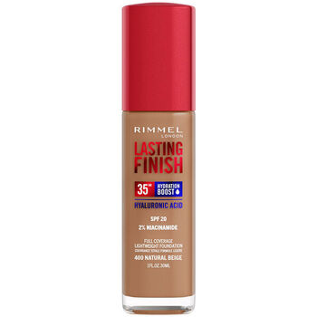 Belleza Base de maquillaje Rimmel London Lasting Finish Hydration Boost Spf20 400-natural Beige 