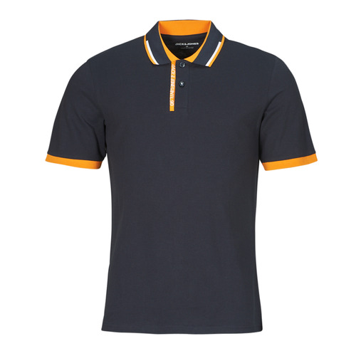 textil Hombre Polos manga corta Jack & Jones JJSTEEL POLO SS Marino