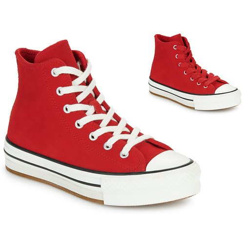 Zapatos Niña Zapatillas altas Converse CHUCK TAYLOR ALL STAR EVA LIFT Rojo