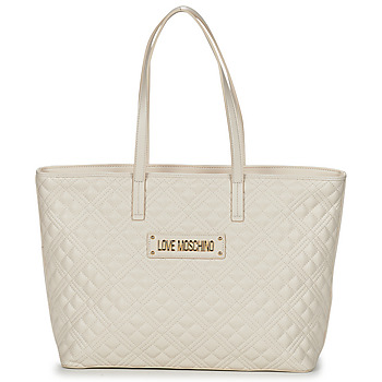 Bolsos Mujer Bolso shopping Love Moschino QUILTED BAG JC4166 Marfil