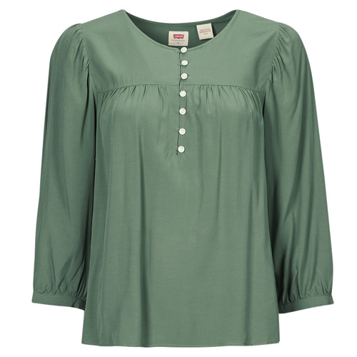 textil Mujer Camisas Levi's HALSEY 3/4 SLV BLOUSE Verde