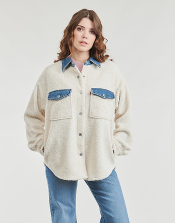 textil Mujer cazadoras Levi's NOLA SHACKET NOVELTY Blanco