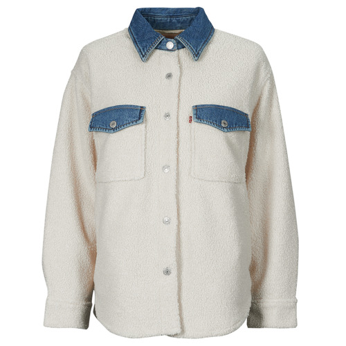 textil Mujer cazadoras Levi's NOLA SHACKET NOVELTY Blanco