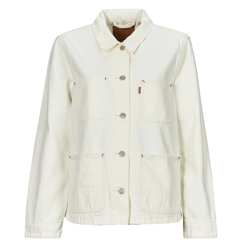 textil Mujer Chaquetas denim Levi's ICONIC CHORE COAT Blanco