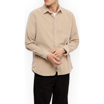 textil Hombre Camisas manga larga Selected 16090182 BREEN Beige